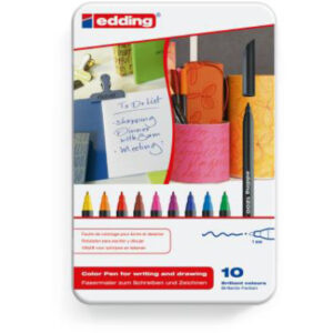EDDING    Faserschreiber 1200 Met.   1mm 1200-E10  10 Stück ass. Etui