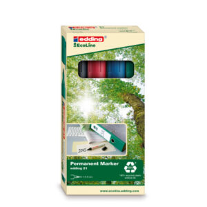EDDING    Permanent Marker 21    1.5-3mm 21-E4     4-farbig ass.
