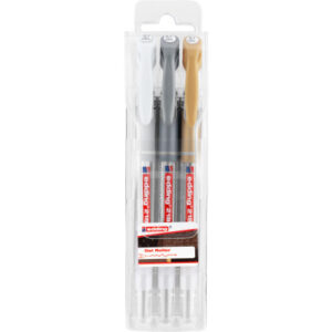 EDDING    Gelroller 2185-E3   weiss/gold/silber