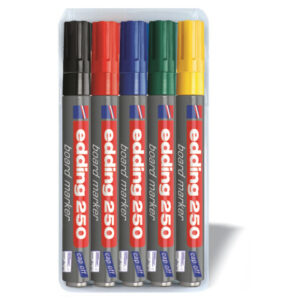 EDDING    Boardmarker 250 250-E5    5 Farben, Etui