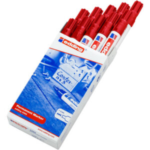 EDDING    Permanent Marker 3300    1-5mm 3300-2-10 rot                   10 Stück