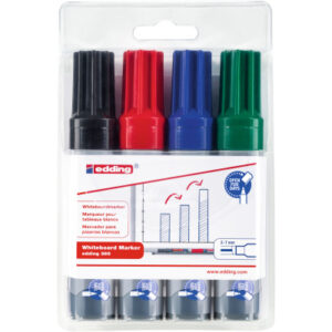 EDDING    Whiteboard Marker 365    2-7mm 365-E4    schwarz,rot,blau,grün   4 Stk.