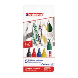 EDDING    Textilmarker 4500 3948      Basic Color            5 Stück