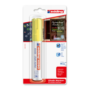 EDDING    Chalk Marker 4090       4-15mm 4090BLI65 BLI-6 neongelb