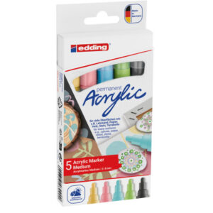 EDDING    Acrylmarker 5100         2-3mm 00-E5-099 pastell, ass.          5 Stück