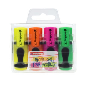 EDDING    Textmarker mini 7-E4      Etui                   4 Stück