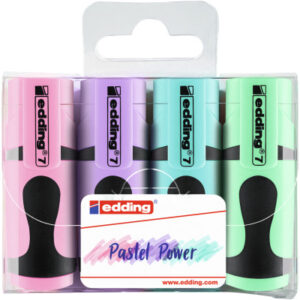 EDDING    Textmarker mini 7        1-3mm 7-E4-PAS  Pastell                4 Stück
