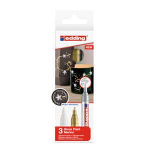 EDDING    Paintmarker 750          2-4mm 750-E3-me gold/silver/white      3 Stück
