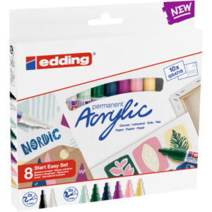 EDDING    Acrylmarker ACRYL-8S  Kreativset nordic      8 Stück