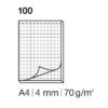 ELCO      Notizblock kariert 4mm      A4 74425.17  weiss, 70gm2         100 Blatt – Bild 2