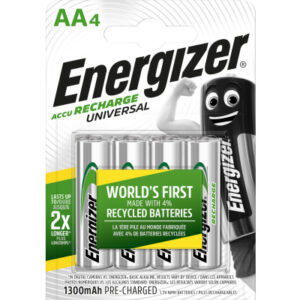 ENERGIZER Batterie Akku E30137600 AA/HR06, 1300mAh, 4 Stück