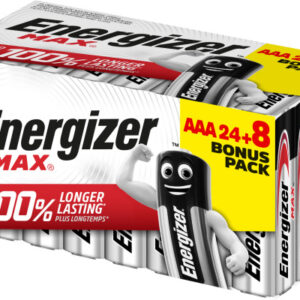 ENERGIZER Batterien Max E30371140 AAA/LR03            24+8 Stück