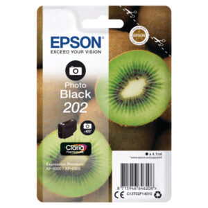 EPSON     Tintenpatrone 202   ph.schwarz T02F140   XP-6000/6005        400 Seiten