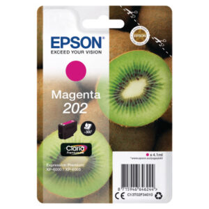 EPSON     Tintenpatrone 202      magenta T02F340   XP-6000/6005        300 Seiten