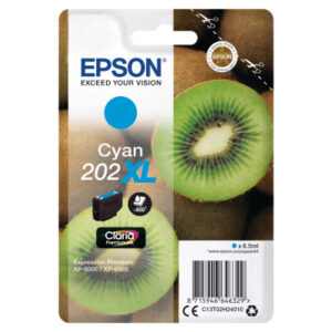 EPSON     Tintenpatrone 202XL       cyan T02H240   XP-6000/6005        650 Seiten