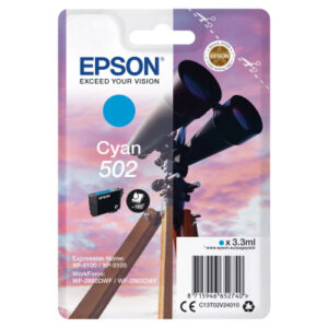 EPSON     Tintenpatrone 502         cyan T02V240   WF-2860/XP-5100     160 Seiten