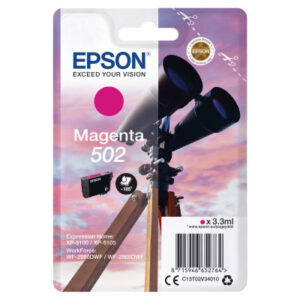 EPSON     Tintenpatrone 502      magenta T02V340   WF-2860/XP-5100     160 Seiten
