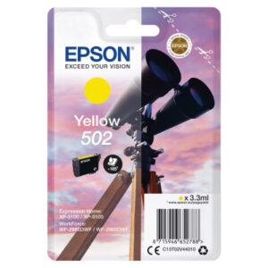 EPSON     Tintenpatrone 502       yellow T02V440   WF-2860/XP-5100     160 Seiten