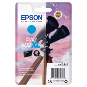 EPSON     Tintenpatrone 502XL       cyan T02W240   WF-2860/XP-5100     470 Seiten