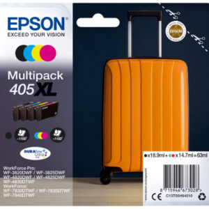 EPSON     Multipack Tinte 405XL    CMYBK T05H64010 WF-7830DTWF            4-color