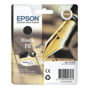 EPSON     Tintenpatrone 16       schwarz T162140   WF 2010/2540        175 Seiten