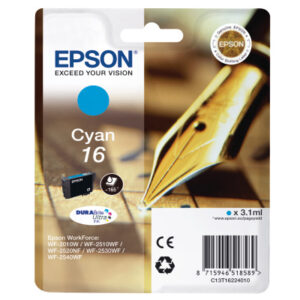 EPSON     Tintenpatrone 16          cyan T162240   WF 2010/2540        165 Seiten
