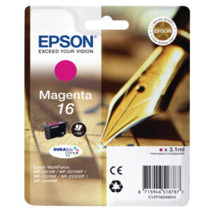 EPSON     Tintenpatrone 16       magenta T162340   WF 2010/2540        165 Seiten