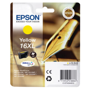 EPSON     Tintenpatrone 16XL      yellow T163440   WF 2010/2540        450 Seiten