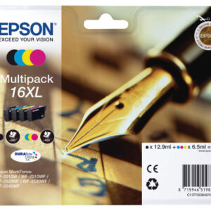 EPSON     Multipack Tinte 16XL     CMYBK T163640   WF 2010/2540    450/500 Seiten