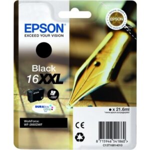 EPSON     Tintenpatrone XXL      schwarz T168140   WF 2660DWF         1000 Seiten