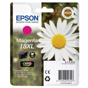 EPSON     Tintenpatrone 18XL     magenta T181340   XP 30/405           450 Seiten
