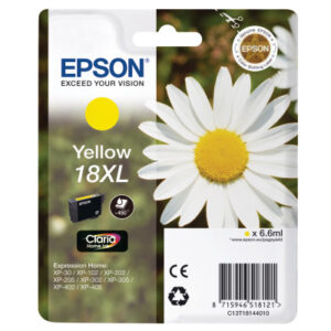 EPSON     Tintenpatrone 18XL      yellow T181440   XP 30/405           450 Seiten