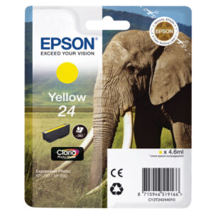 EPSON     Tintenpatrone 24        yellow T242440   XP 750/850          360 Seiten