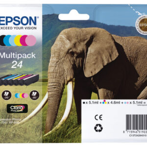 EPSON     Multipack Tinte 24     6-color T242840   XP 750/850        6x360 Seiten