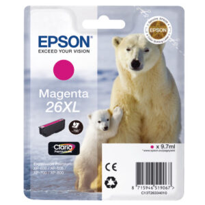 EPSON     Tintenpatrone 26XL     magenta T263340   XP 700/800          700 Seiten