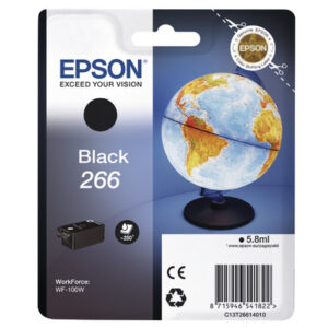 EPSON     Tintenpatrone          schwarz T266140   Workforce WF-100W   250 Seiten