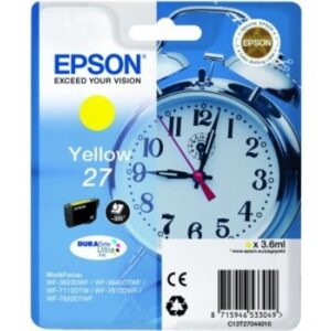 EPSON     Tintenpatrone           yellow T270440   WF 3620/7620        300 Seiten