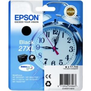 EPSON     Tintenpatrone XL       schwarz T271140   WF 3620/7620       1100 Seiten