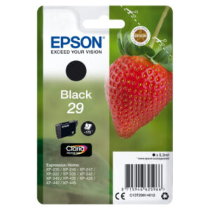 EPSON     Tintenpatrone 29       schwarz T298140   XP-235/335/435      175 Seiten