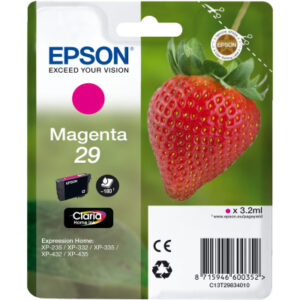 EPSON     Tintenpatrone 29       magenta T298340   XP-235/335/435      180 Seiten