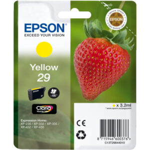 EPSON     Tintenpatrone 29        yellow T298440   XP-235/335/435      180 Seiten