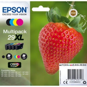 EPSON     Multipack Tinte 29XL     CMYBK T299640   XP-235/335/435         4-color