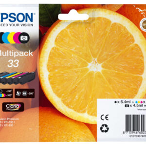 EPSON     Multipack Tinte 33  CMYBK/PhBK T333740   XP-530/630/830         5-color