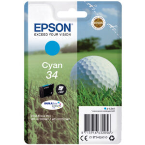 EPSON     Tintenpatrone             cyan T346240   WF-3720/3725DWF     300 Seiten