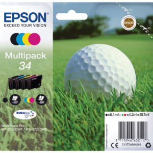 EPSON     Multipack Tinte          CMYBK T346640   WF-3720/3725DWF        4-color