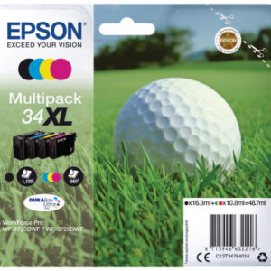 EPSON     Multipack Tinte XL       CMYBK T347640   WF-3720/3725DWF        4-color