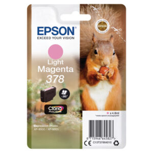 EPSON     Tintenpatrone 378   li.magenta T378640   XP-8500/8505        360 Seiten