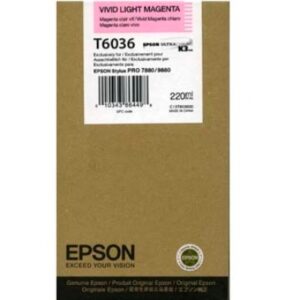 EPSON     Tintenpatrone vivid light mag. T603600   Stylus Pro 7880/9880     220ml