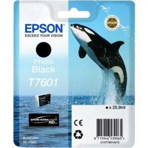 EPSON     Tintenpatrone    photo schwarz T760140   SureColor P 600         25,9ml