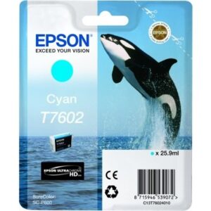 EPSON     Tintenpatrone             cyan T760240   SureColor P 600         25,9ml